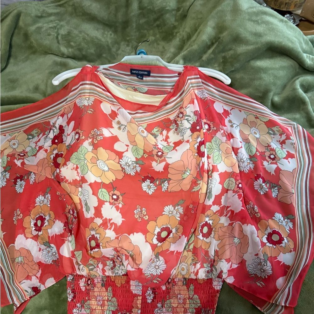 Max Edition Floral Striped Kimono